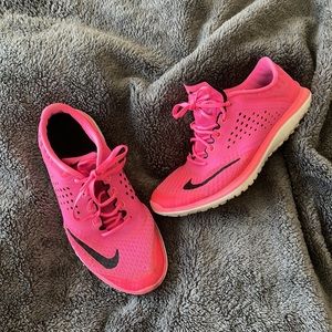Hot pink Nike sneaker